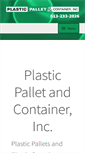 Mobile Screenshot of plasticpalletandcontainer.com