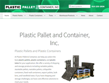 Tablet Screenshot of plasticpalletandcontainer.com